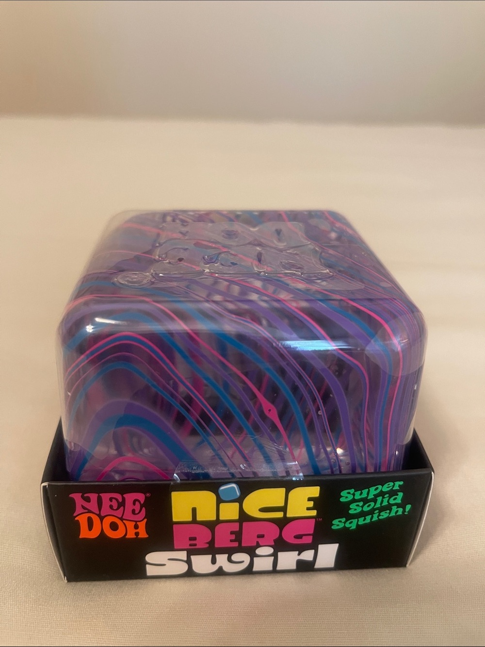 NeeDoh Nice Berg Swirl Super Solid Squish - Purple & Blue - Picture 6 of 6